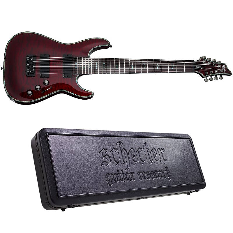 Электрогитара Schecter Hellraiser C-8 Black Cherry 8-String Electric Guitar + Schecter Hard Case