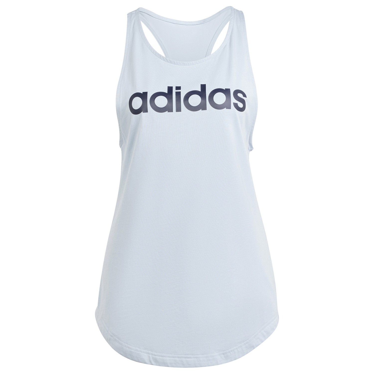

Майка Adidas Women's Linear Tank, цвет Wonder Blue/White