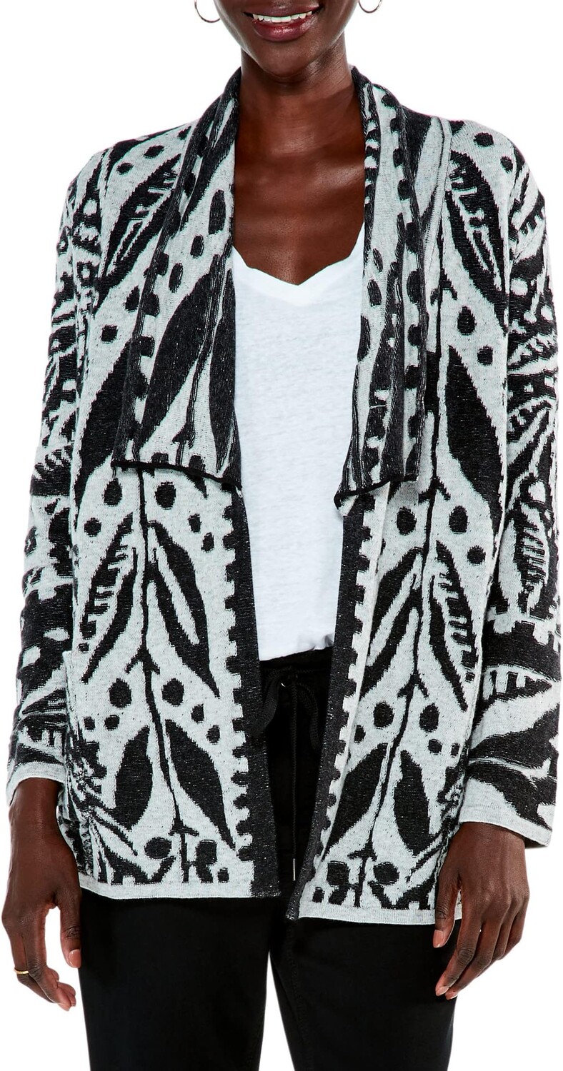 

Свитер Petite Here and There Cardigan NIC+ZOE, цвет Black Multi