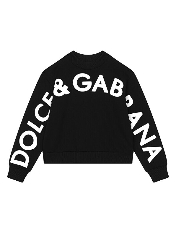 

Черный свитшот с логотипом для мальчика Dolce&Gabbana