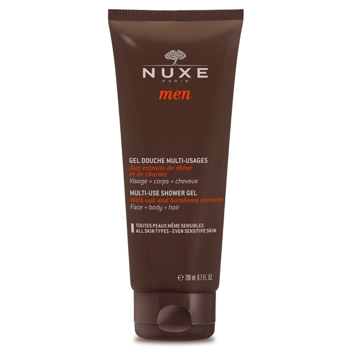 Nuxe Men Gel Douche гель для мытья тела и волос, 200 ml