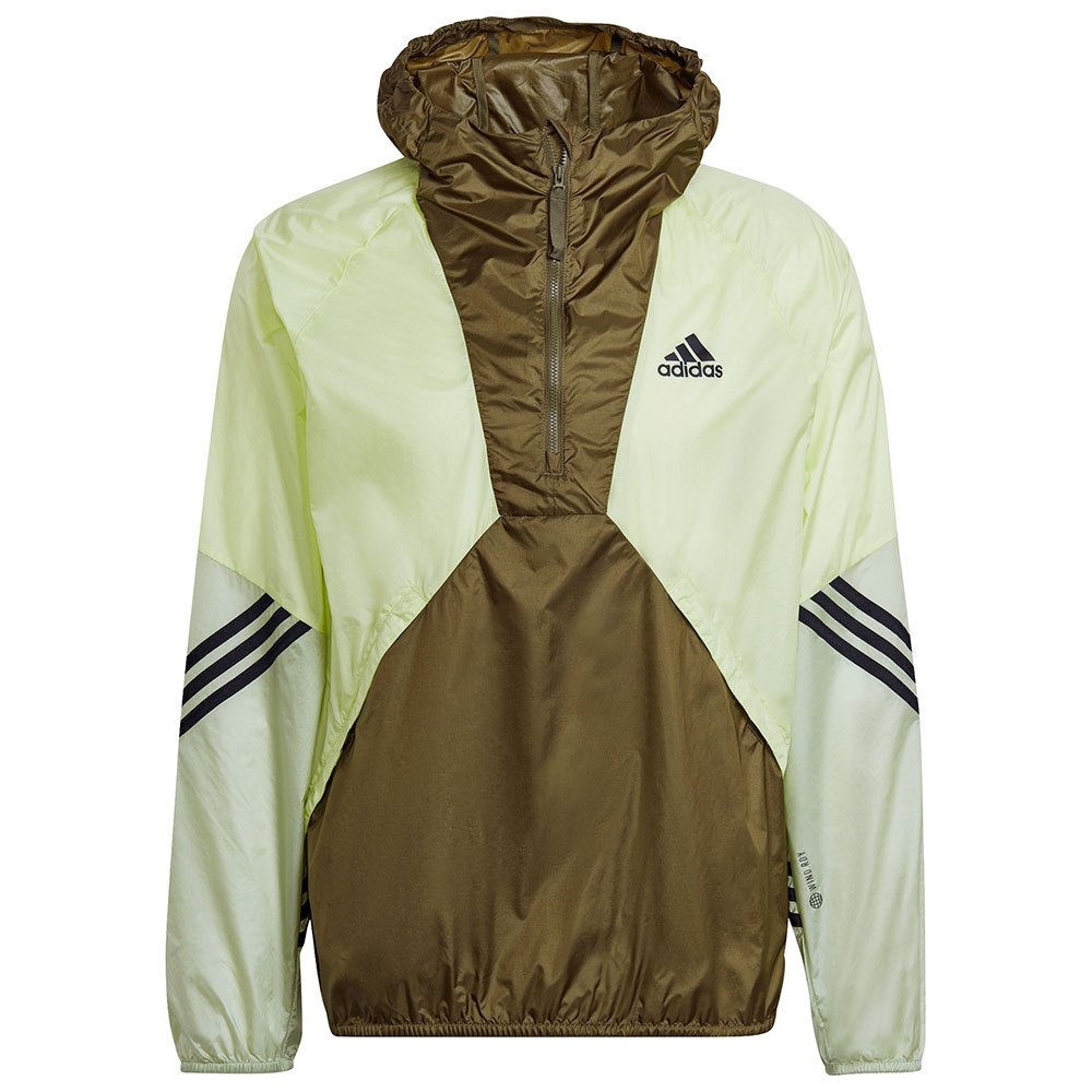 Pink adidas Jacket с салатовыми полосками