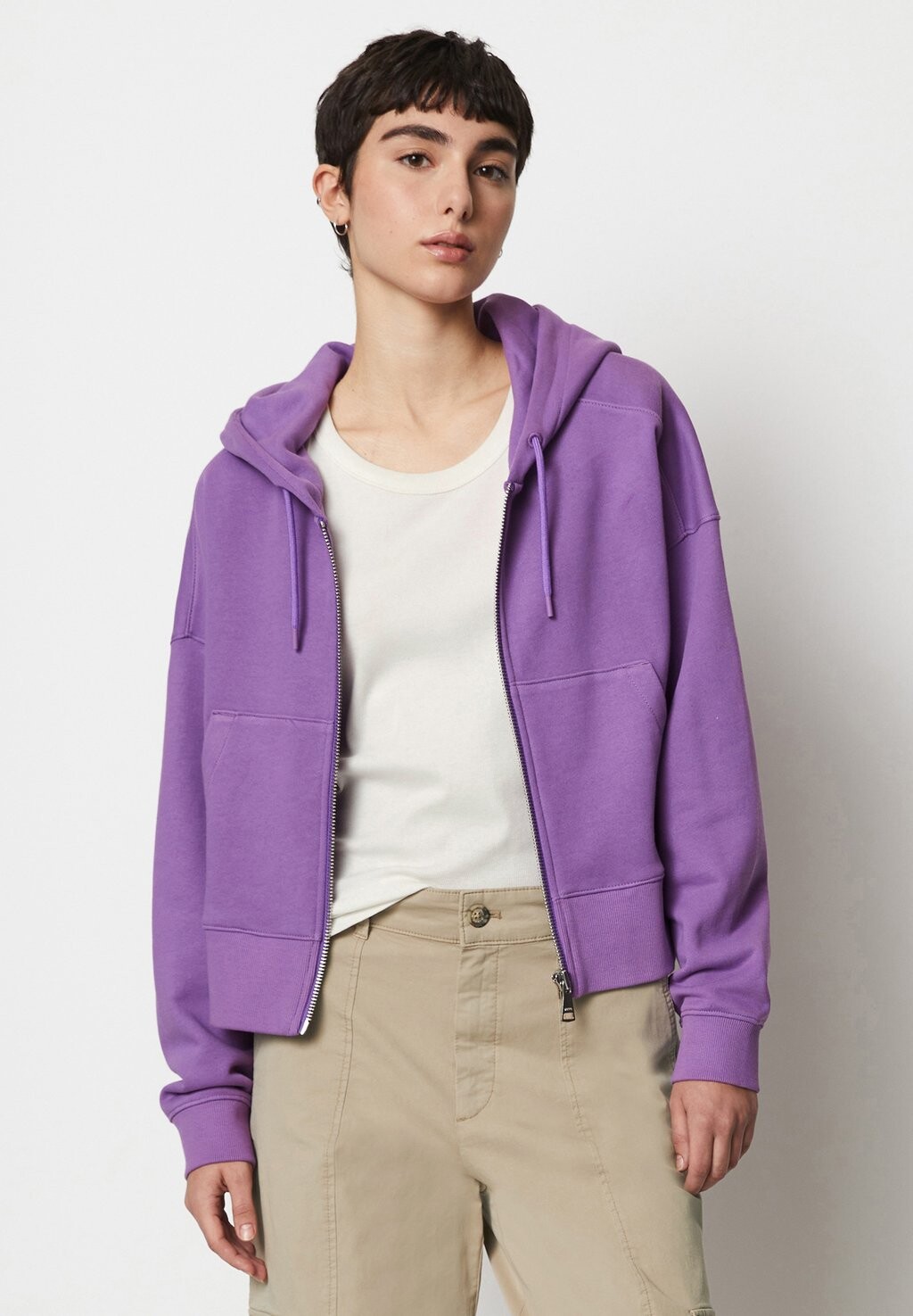 

Толстовка CROPPED AUS ORGANIC Marc O'Polo DENIM, цвет grand violet
