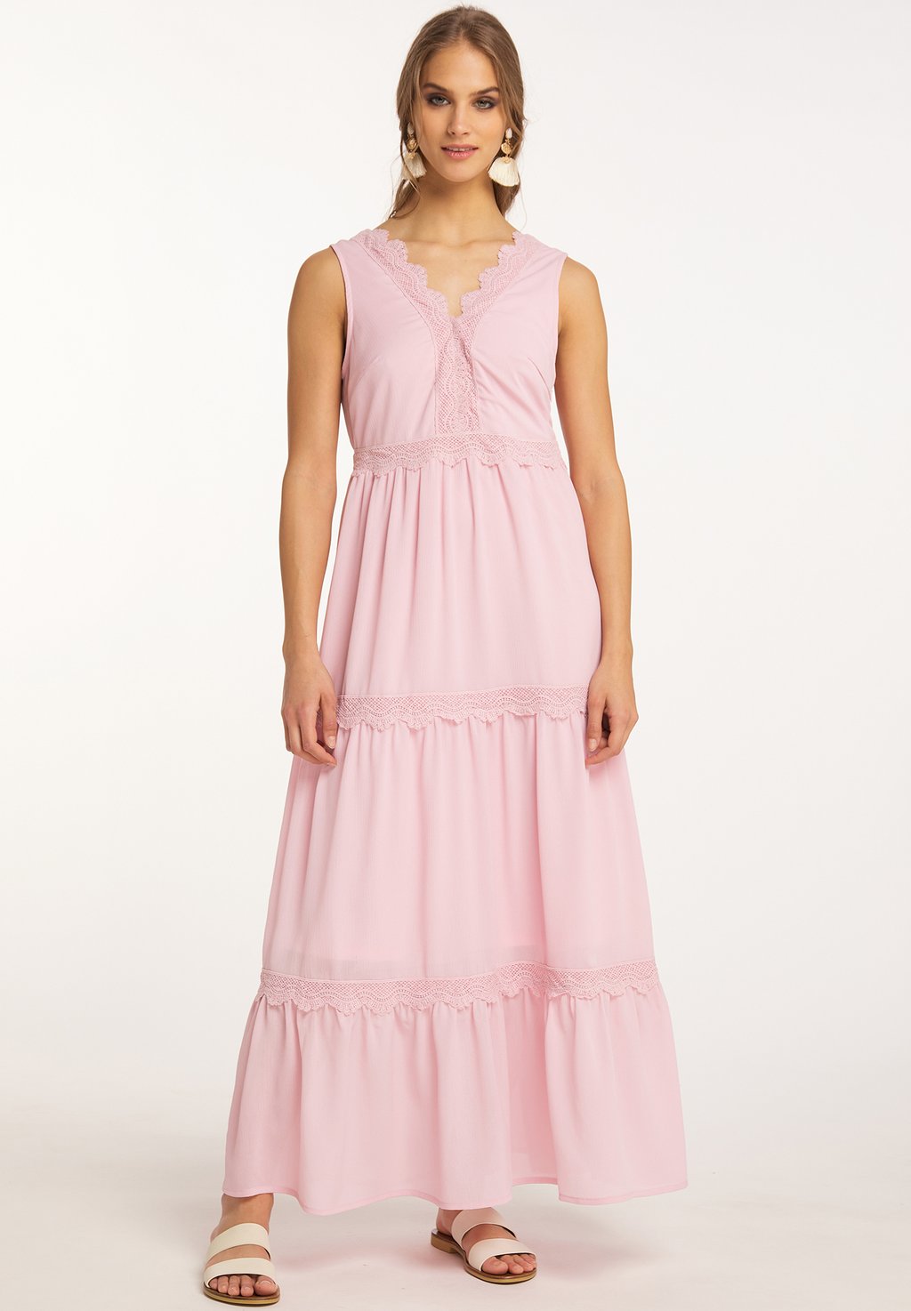 Длинное платье IZIA, светло-розовый