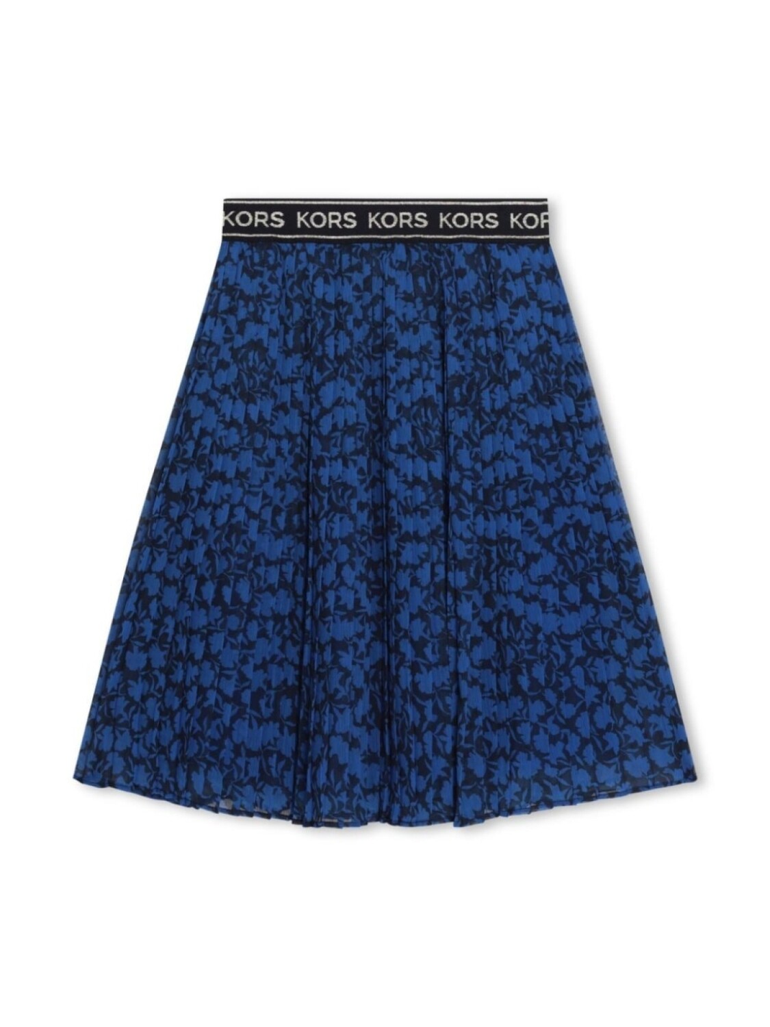 

Michael Kors Kids юбка миди с цветочным принтом и складками, синий