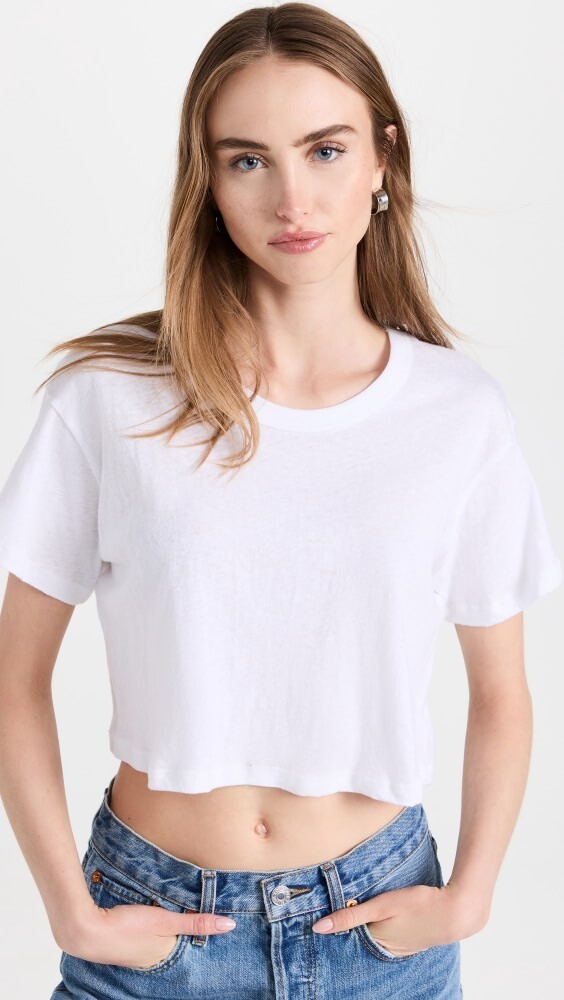

Футболка Leset Laura Crop Boxy, белый