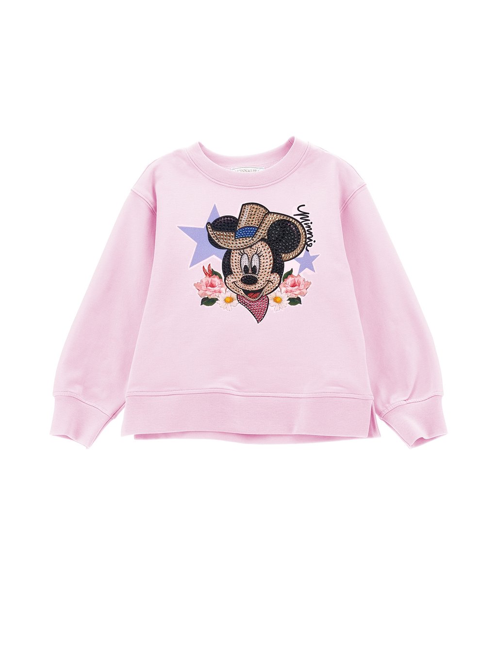 Толстовка Minnie Disney Crew Neck Monnalisa, цвет rosa fairytale