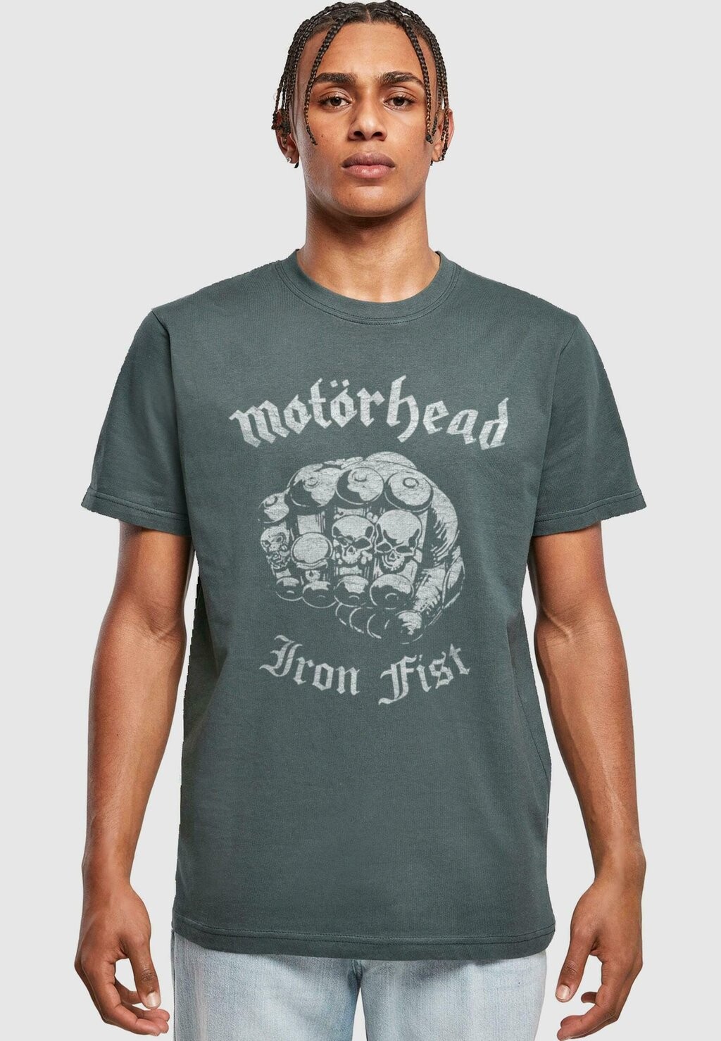 

Футболка с принтом MOTÖRHEAD IRON FIST Merchcode, цвет bottlegreen