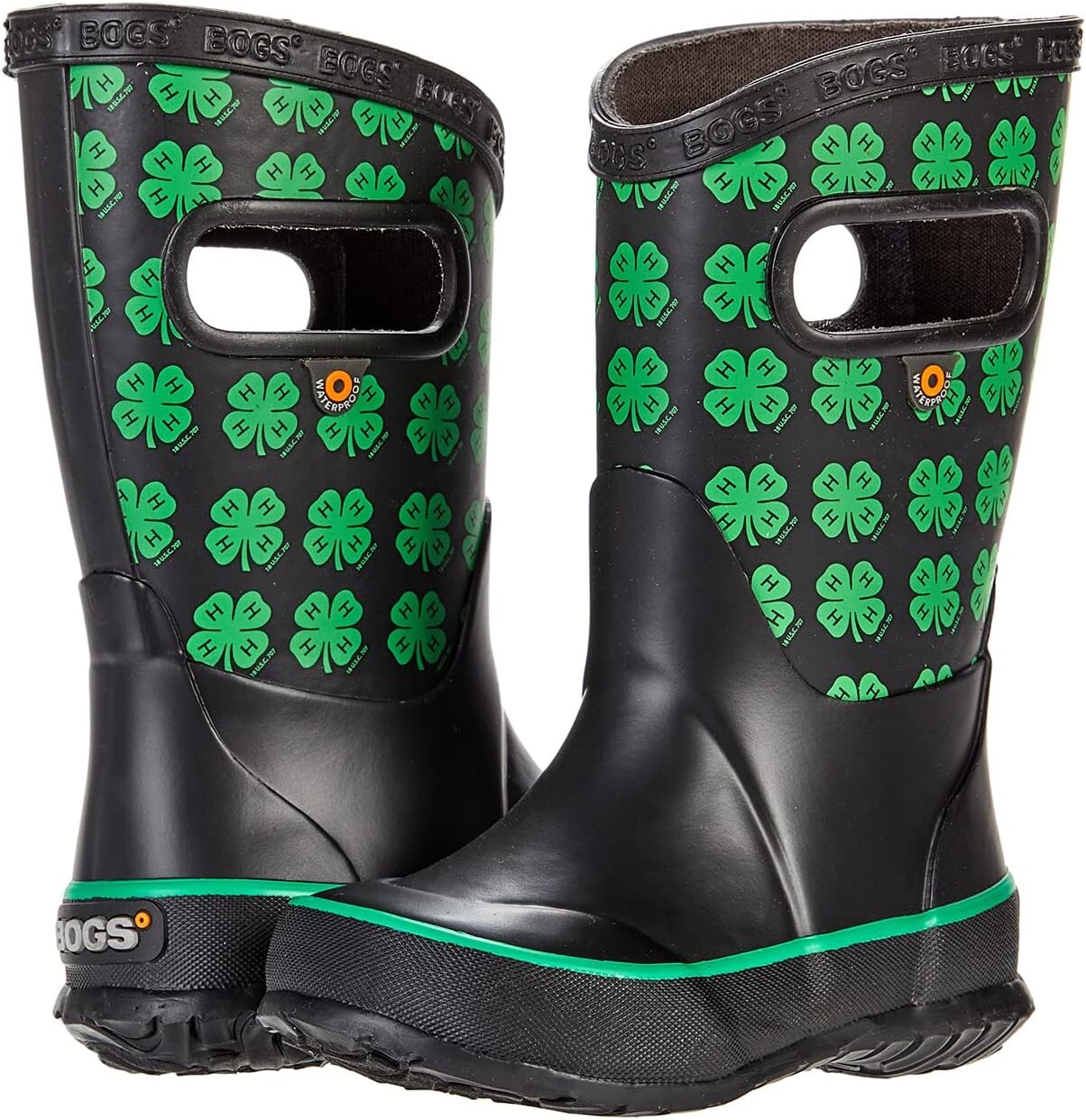 

Резиновые сапоги Rainboot 4-H Bogs, цвет Black Multi