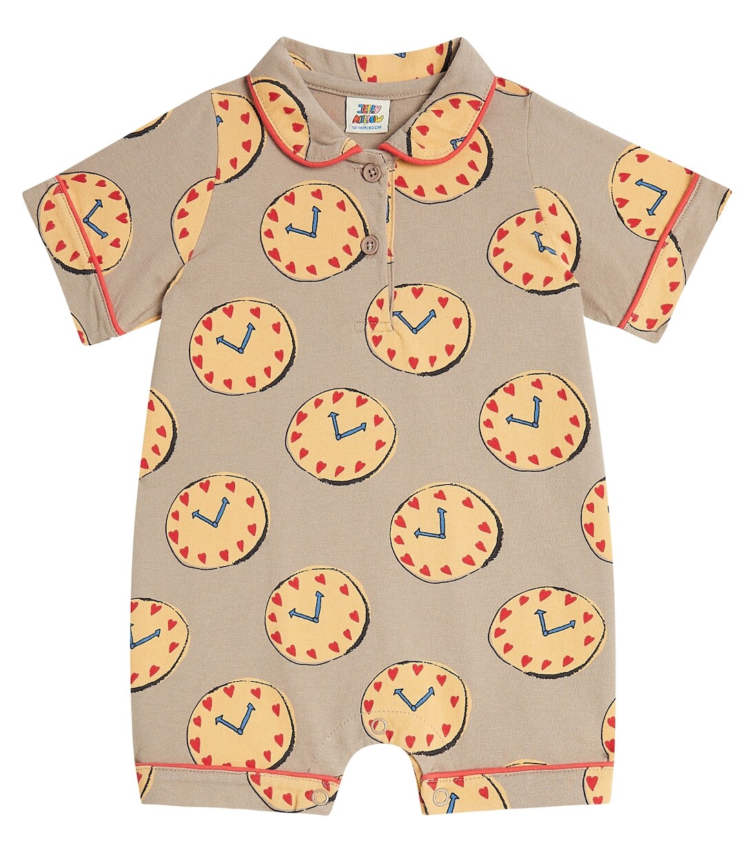 

Комбинезон Baby Watch из хлопкового джерси Jellymallow, серый