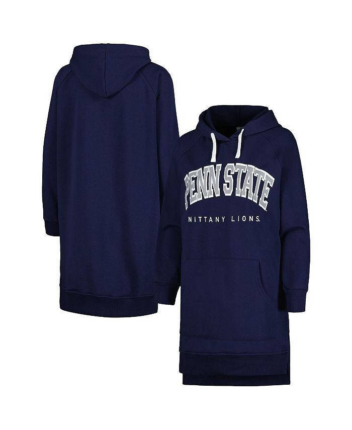 

Женское темно-синее платье-свитшот с капюшоном и реглан Penn State Nittany Lions Take a Knee Gameday Couture, синий