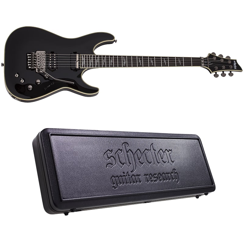Электрогитара Schecter C-1 FR S Blackjack Gloss Black Electric Guitar + Hard Case Sustainiac