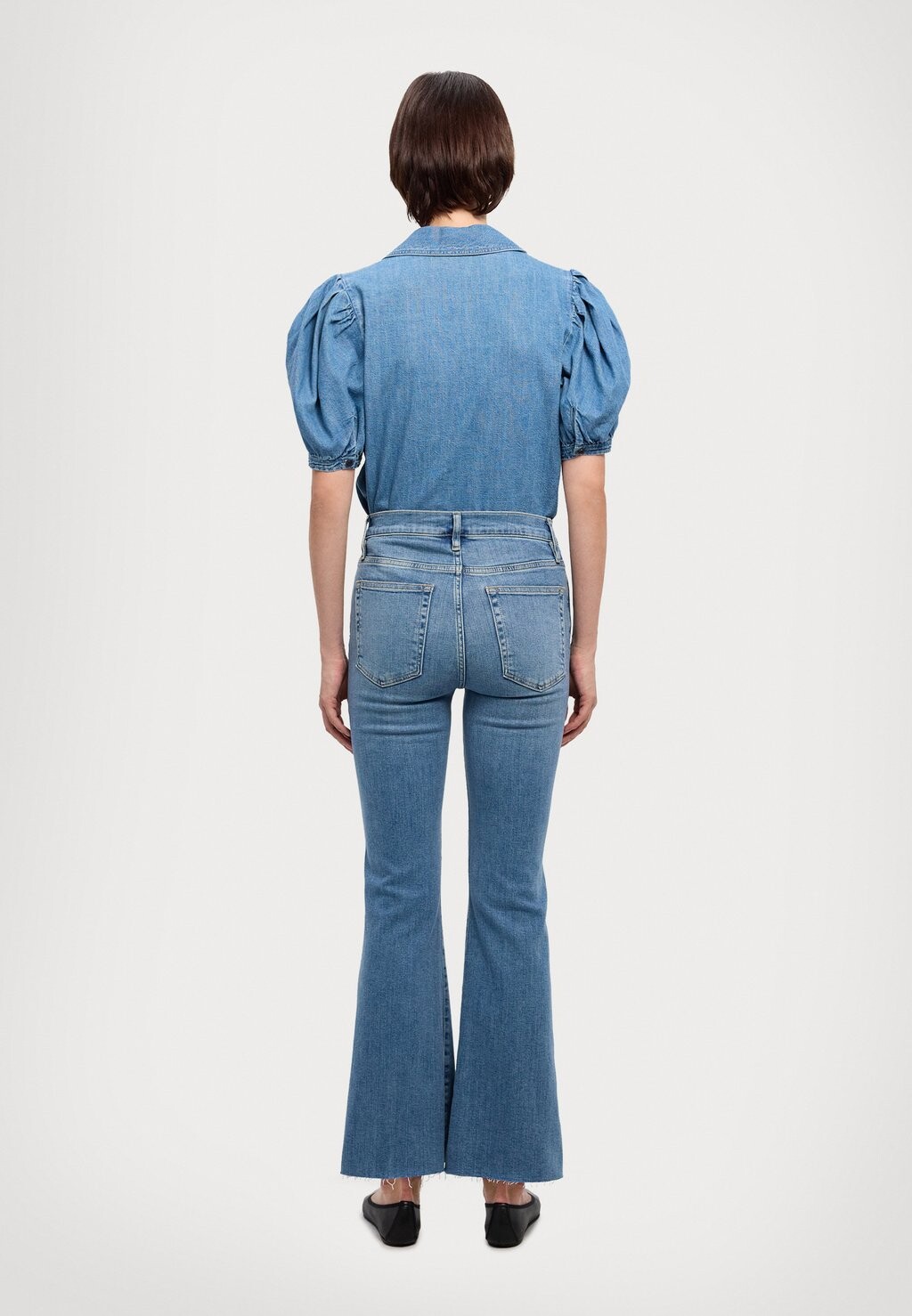 

Джинсы Bootcut LE EASY FLARED RAW FRAY FRAME, синий деним