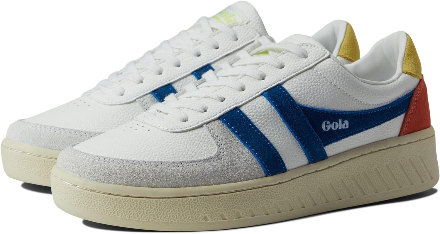 

Кроссовки Grandslam Trident Gola, цвет White/Marine Blue/Limelight