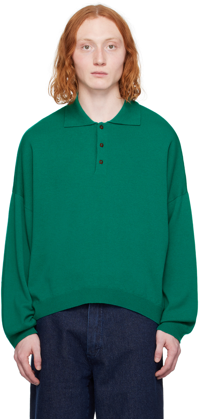 Зеленая укороченная футболка-поло Cordera футболка поло из шерсти мериноса s синий
