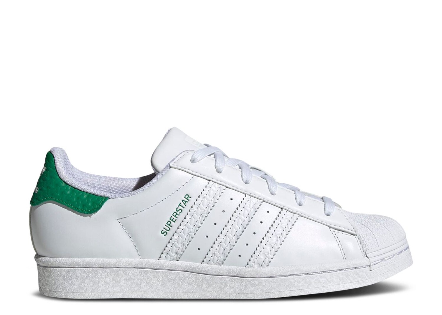

Кроссовки adidas Wmns Superstar 'White Green Embossed', белый
