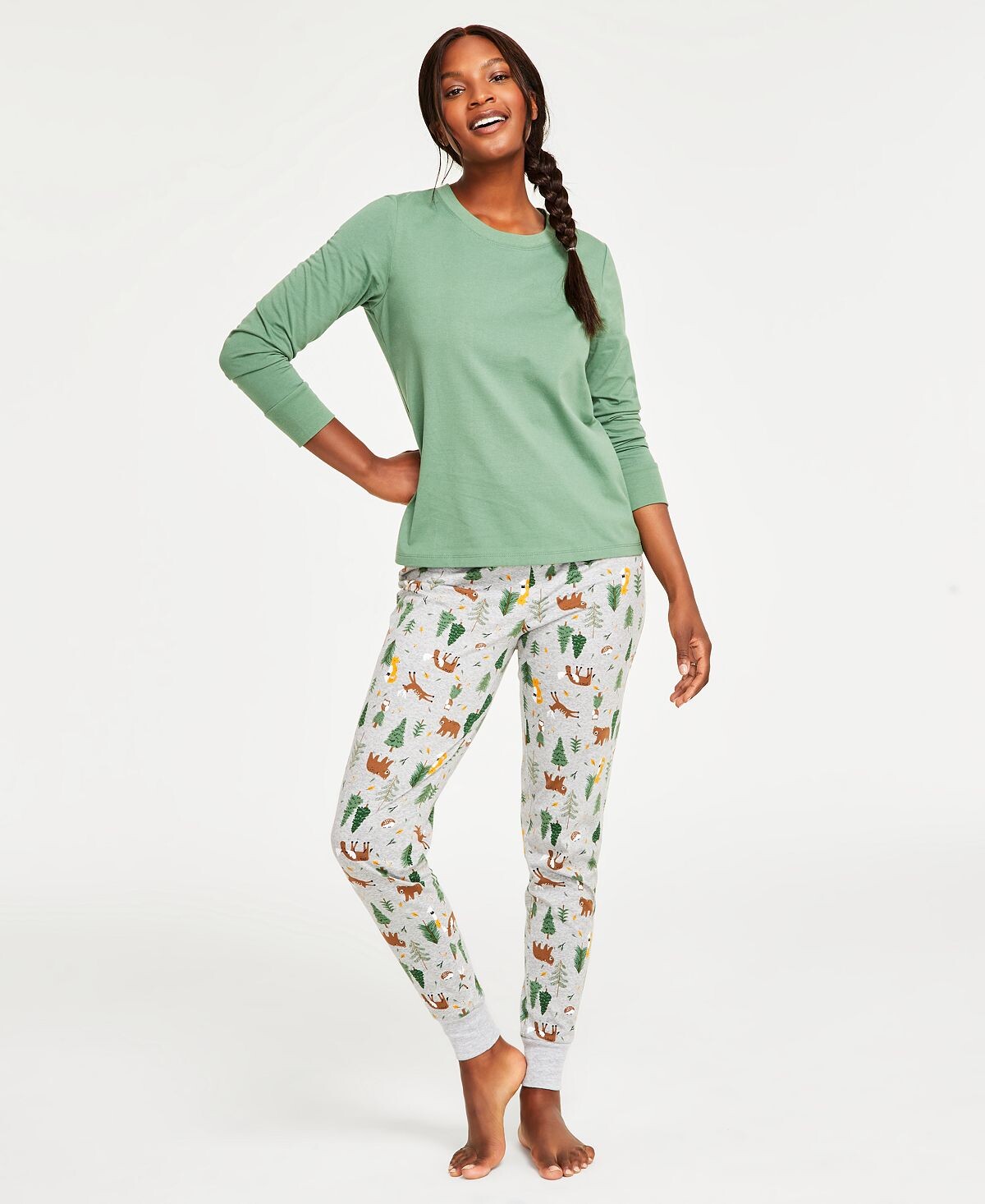 

Женский пижамный комплект Mix It Forest Family Pajamas