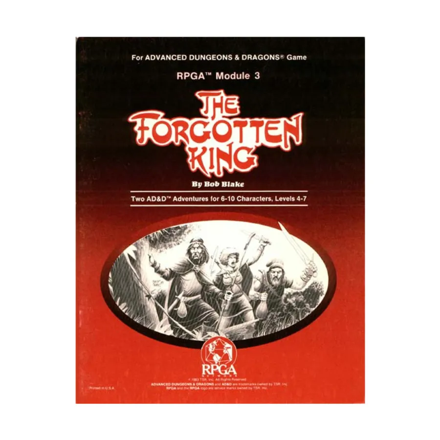 

Модуль Forgotten King, Advanced Dungeons & Dragons (1st Edition) - Modules & Adventures