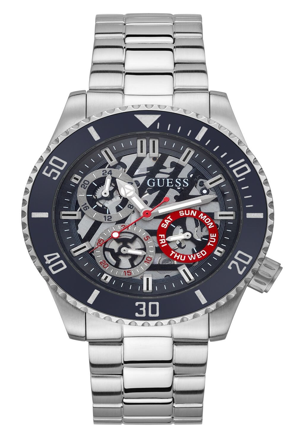

Хронограф Axle Guess, цвет silver-coloured
