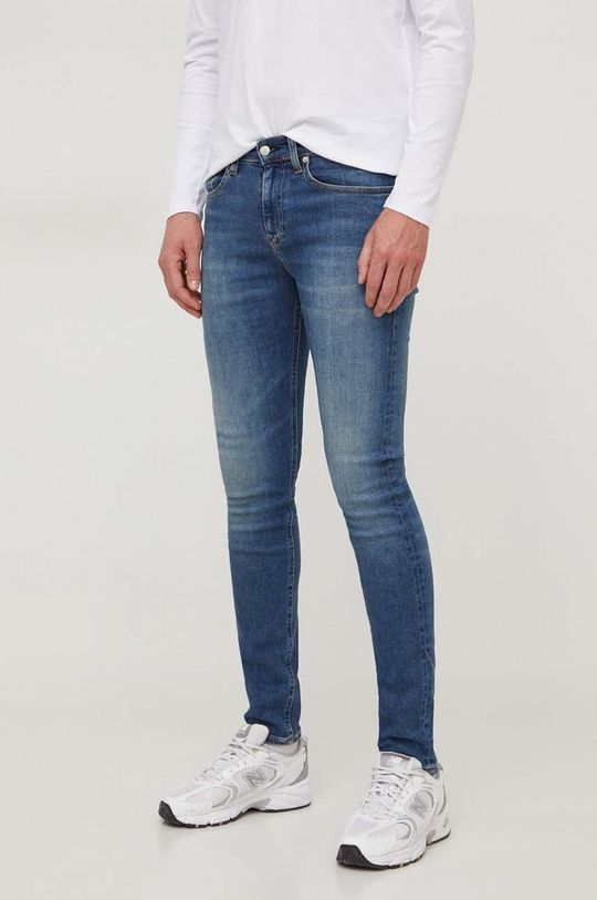 Джинсы Calvin Klein Jeans, синий джинсы скинни calvin klein jeans размер 32 синий