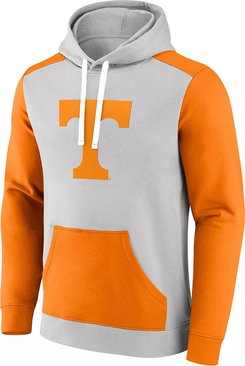 

Мужской серый пуловер с капюшоном с цветными блоками NCAA Tennessee Volunteers