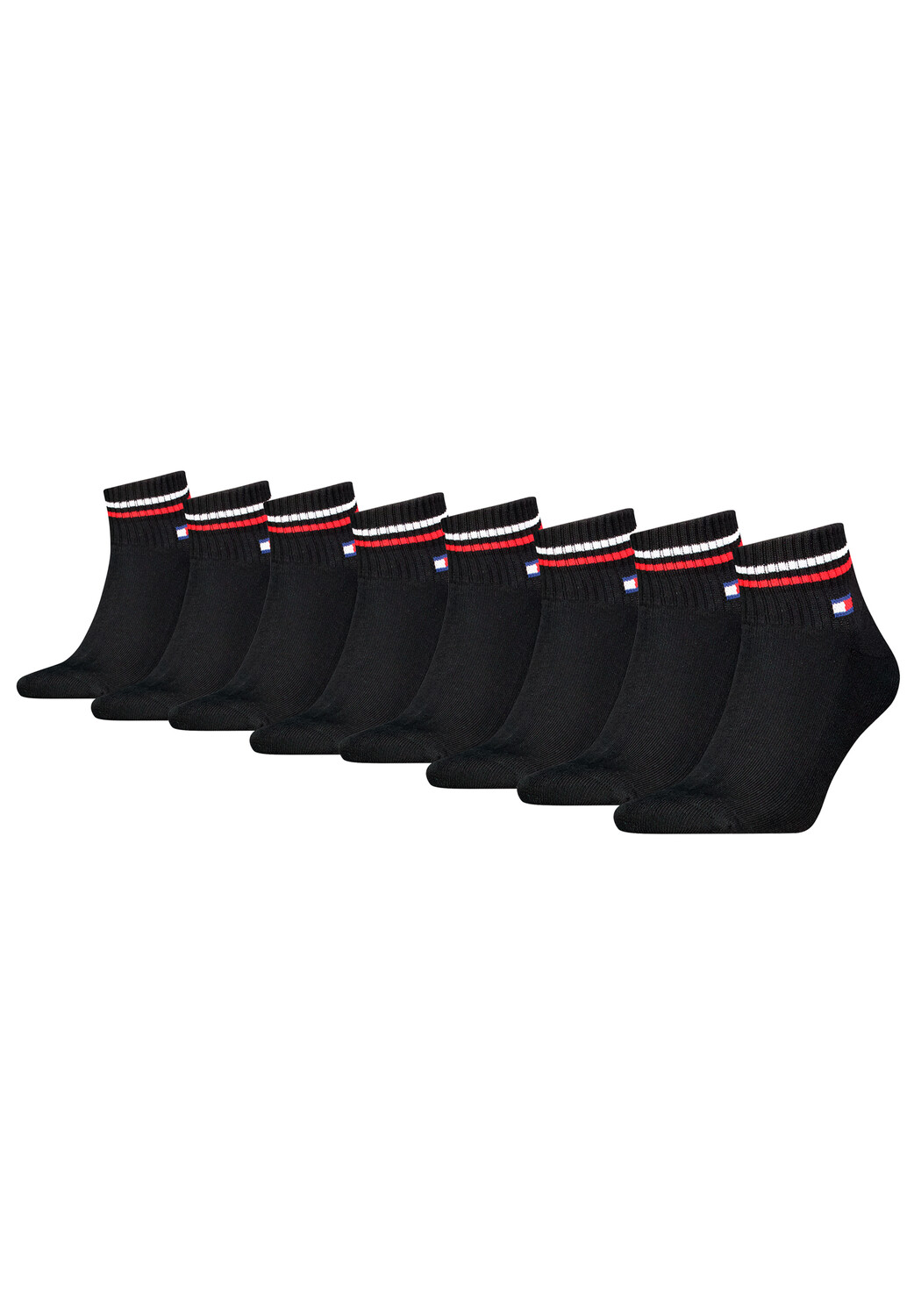 

Носки Tommy Hilfiger TH UNI TJ QUARTER 8P ICONIC, черный