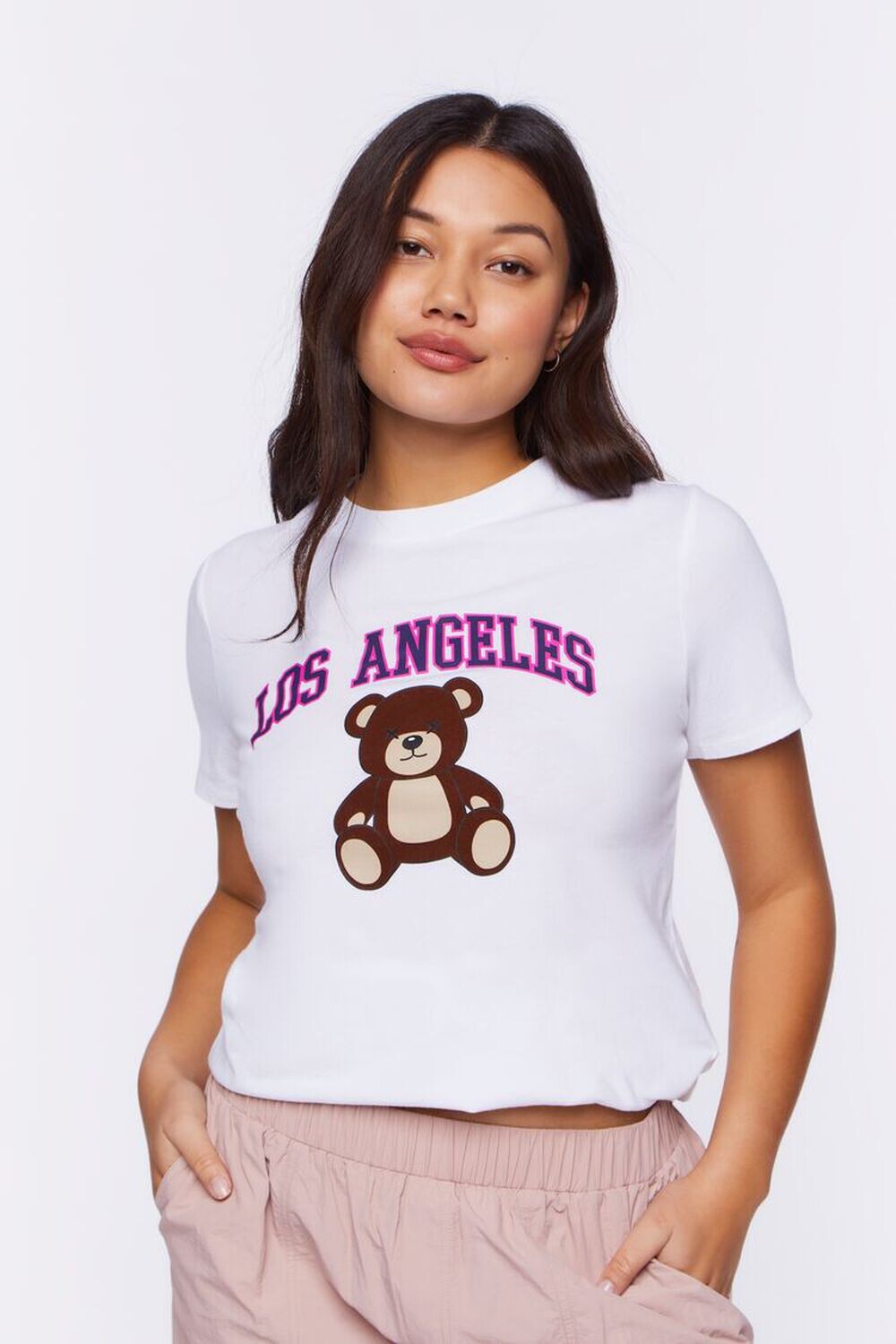 

Футболка с рисунком из органически выращенного хлопка Forever 21, белый