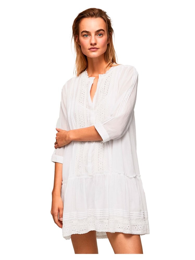 

Платье с длинным рукавом Pepe Jeans Patris, белый