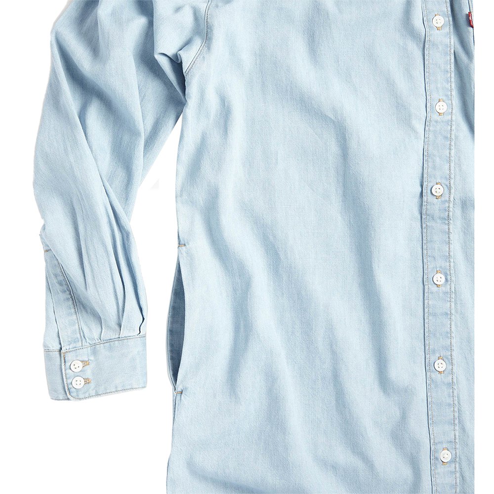 Короткое платье Levi´s Rhea Long Sleeve, синий короткое платье levi´s sweatshirt short sleeve розовый