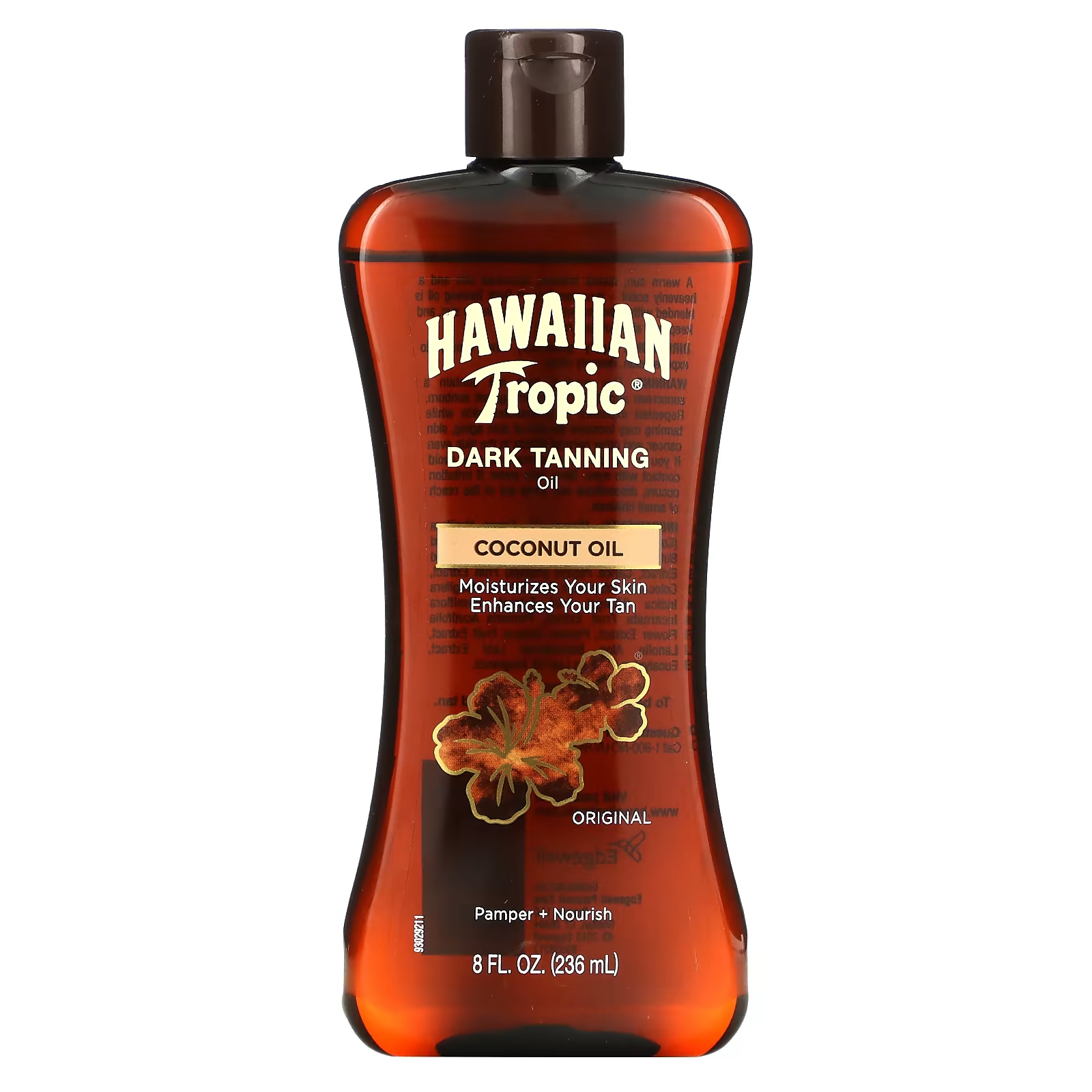 цена Кокосовое масло Hawaiian Tropic для темного загара, оригинальное, 8 жидких унций (236 мл)