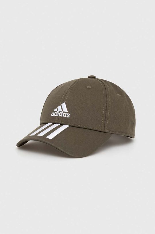 

Бейсболка Adidas из хлопка adidas, зеленый