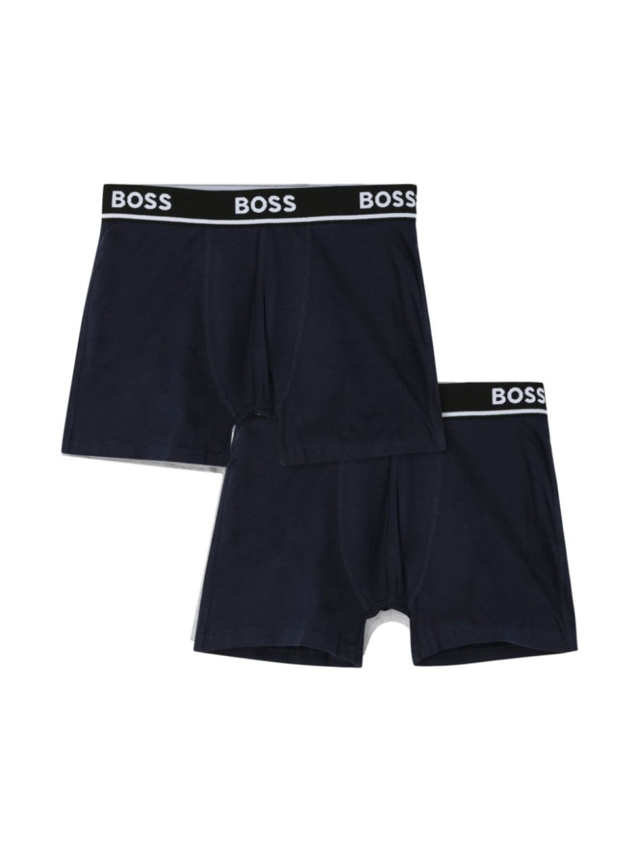 

BOSS Kidswear трусы-боксеры с логотипом на поясе (упаковка из двух шт.), синий