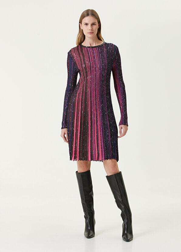 

Розовое платье-миди с вышивкой Missoni, Розовый