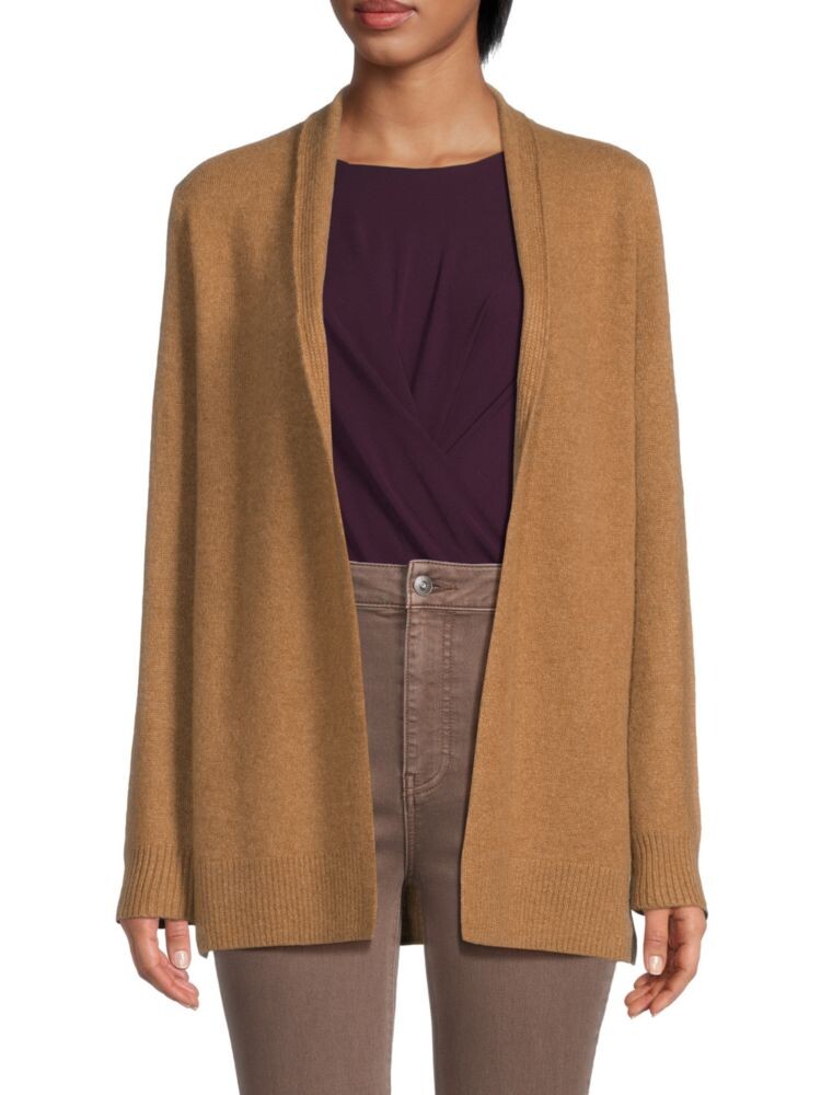 

Кардиган с открытой передней частью из 100% кашемира Saks Fifth Avenue, цвет Pecan