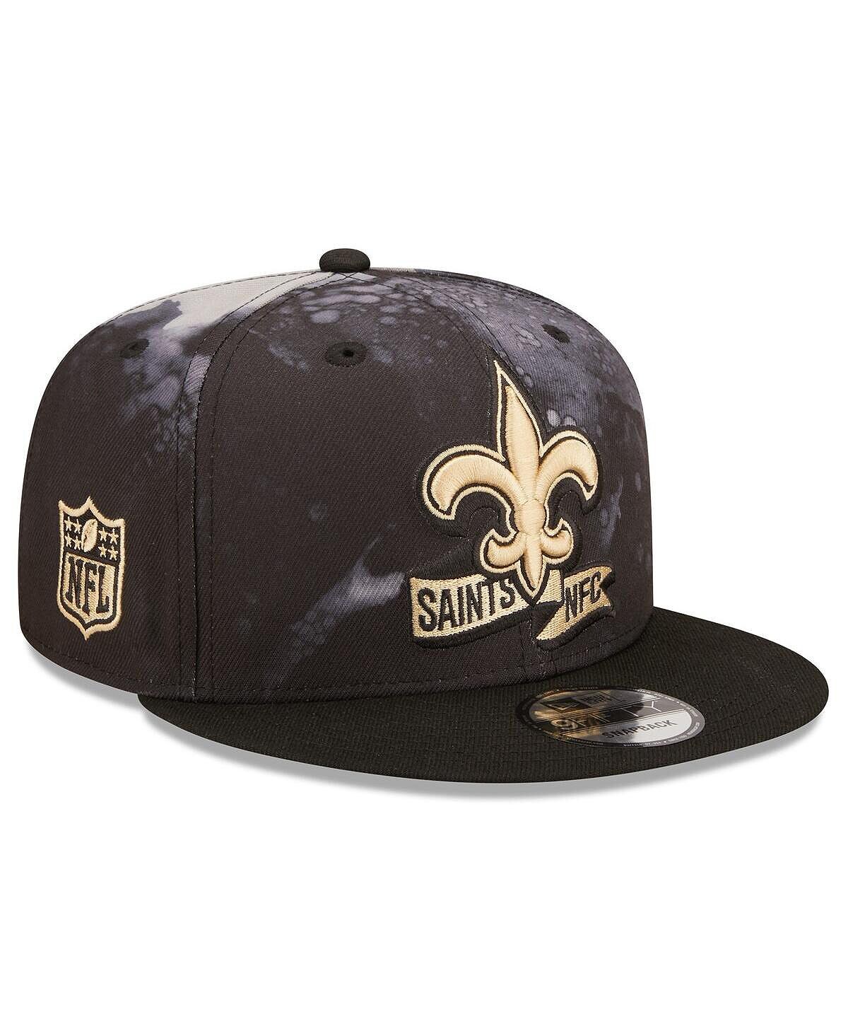 

Мужская черная кепка Snapback New Orleans Saints Ink Dye 2022 Sideline 9FIFTY New Era