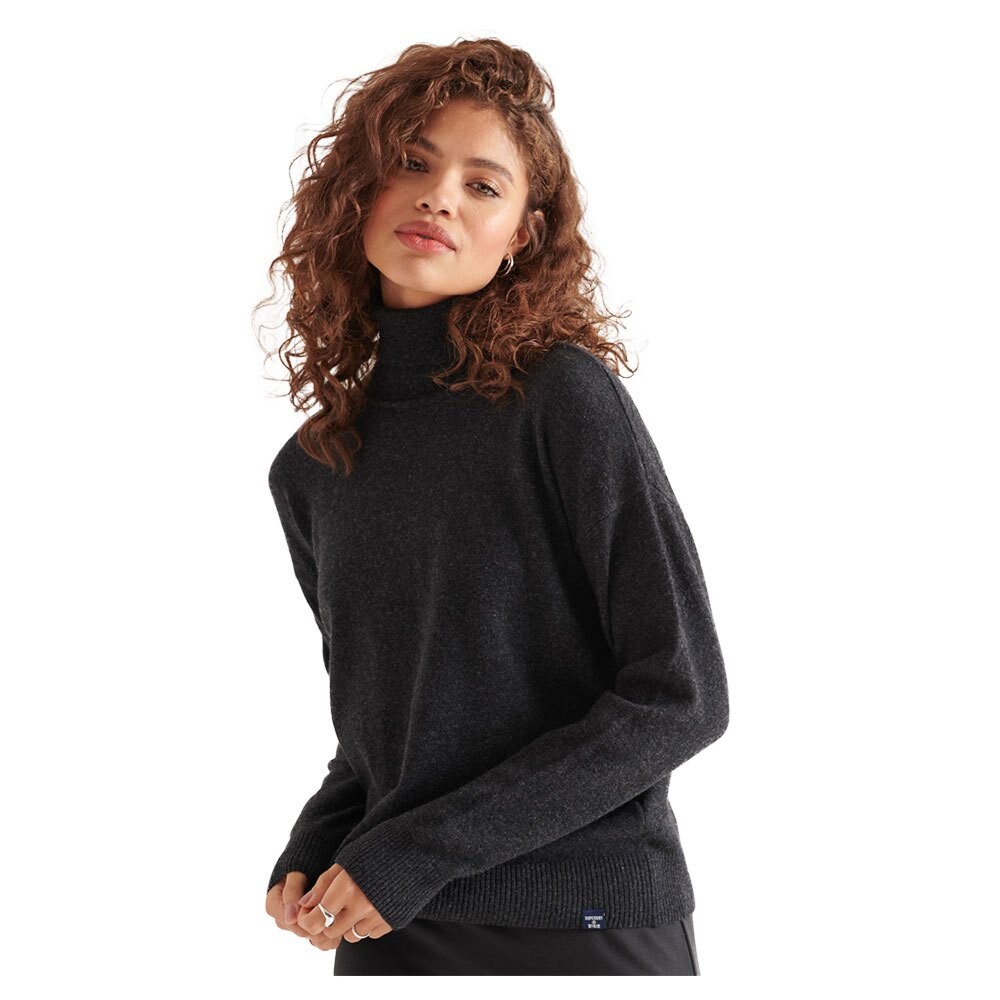 

Свитер Superdry Lambswool Roll Neck, серый