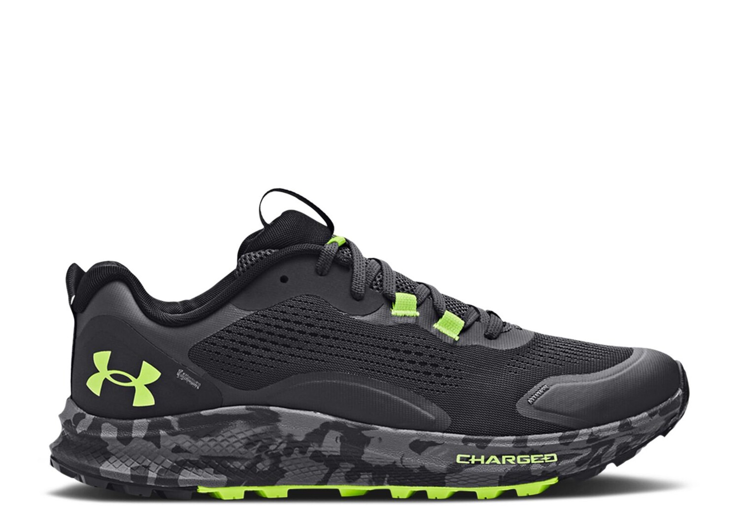 

Кроссовки Under Armour Charged Bandit Trail 2 'Jet Grey Lime', серый