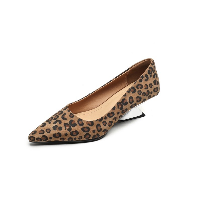 

Туфли женские на высоком каблуке Bai Shiting, цвет Leopard
