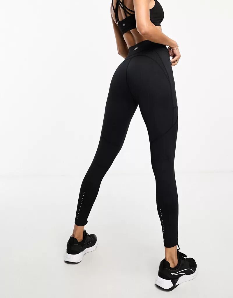 

Леггинсы для бега ASOS с завязкой на талии, карманом и логотипом