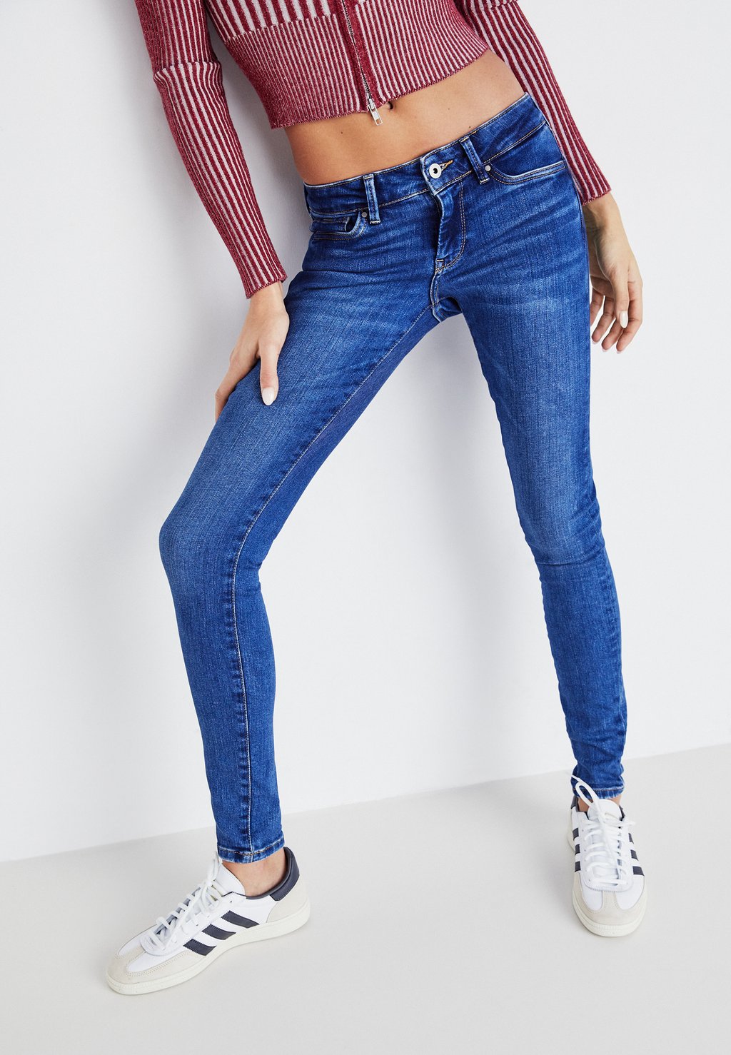 Джинсы Skinny Fit Pepe Jeans, цвет denim джинсы tapered fit gymdigo pepe jeans цвет denim