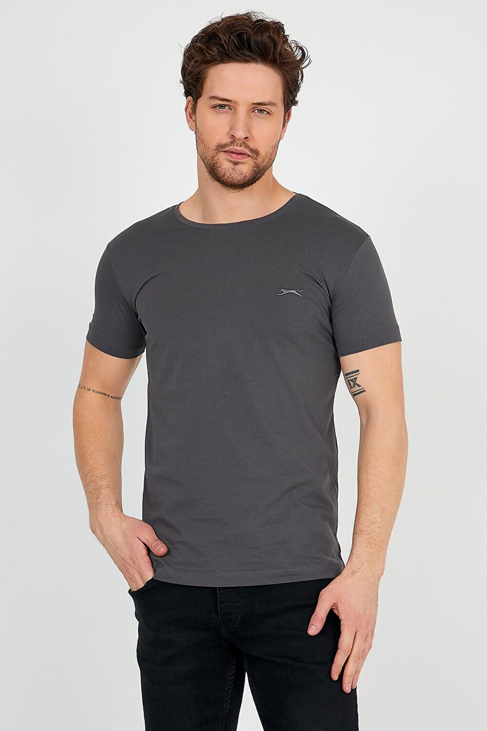 

SANDER Мужская футболка темно-серая SLAZENGER, Серый