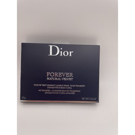 Компактная тональная основа Dior Forever Natural Velvet Longwear, 0,35 унции, 10 г, нейтральный стойкая компактная тональная основа для лица dior diorskin forever natural velvet 10 г