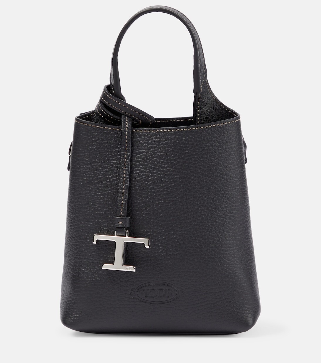 

Большая сумка из микрокожи Tod'S, черный
