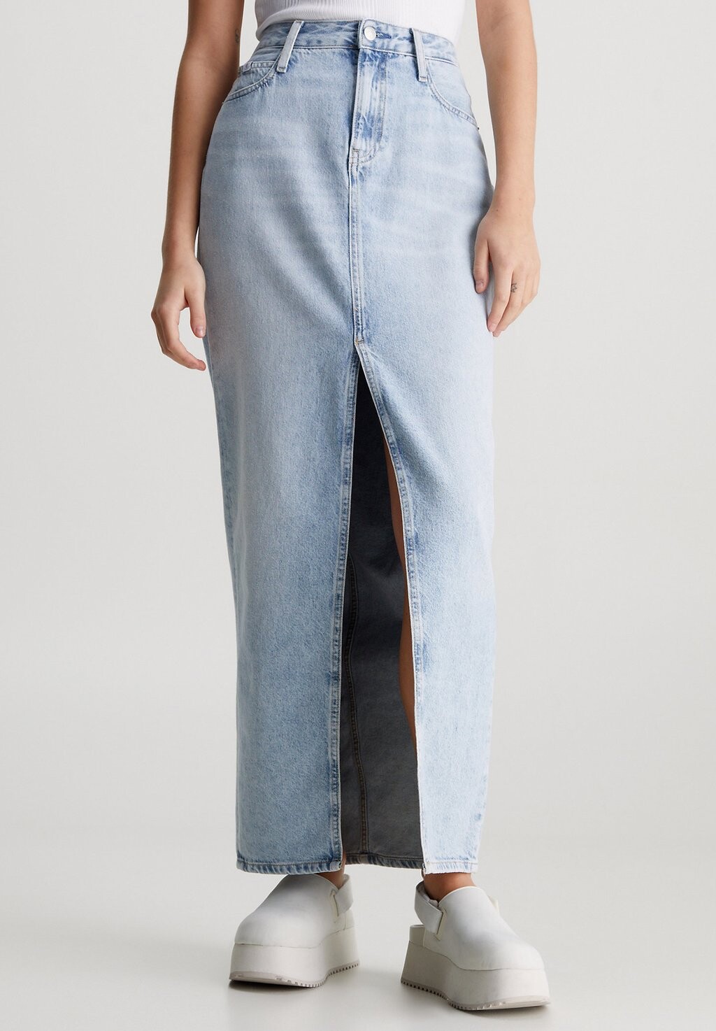 

Длинная юбка Calvin Klein Jeans, светло-синий