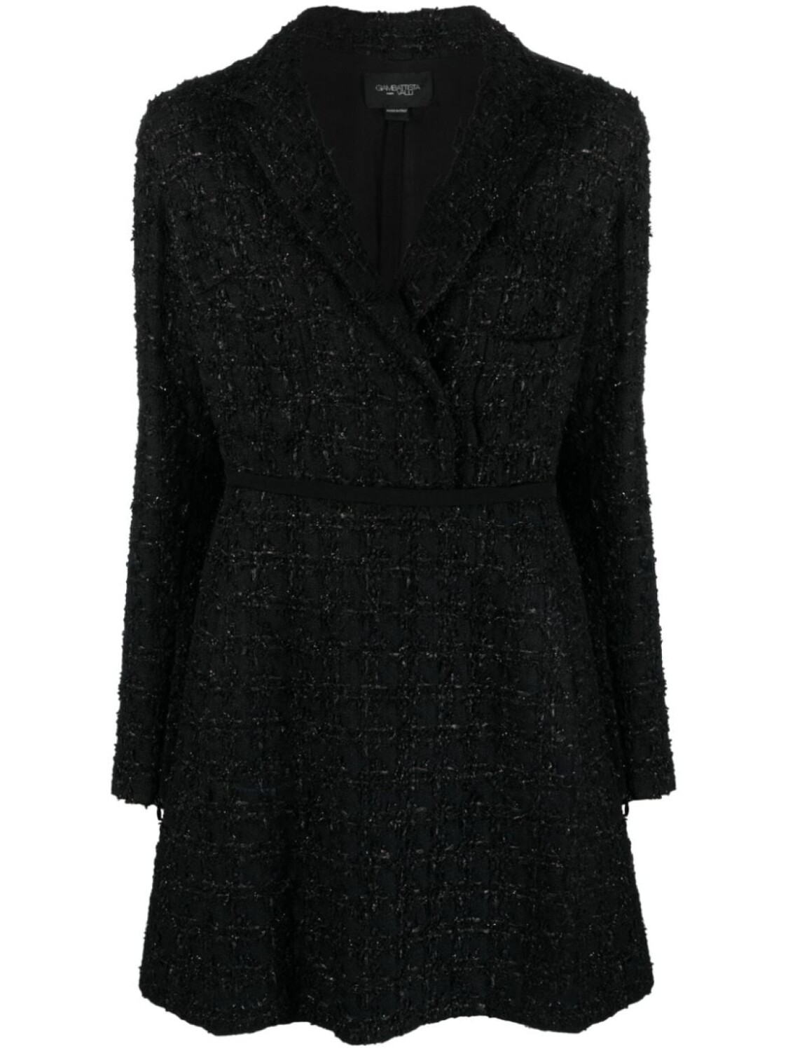 

Giambattista Valli V-neck tweed minidress, черный