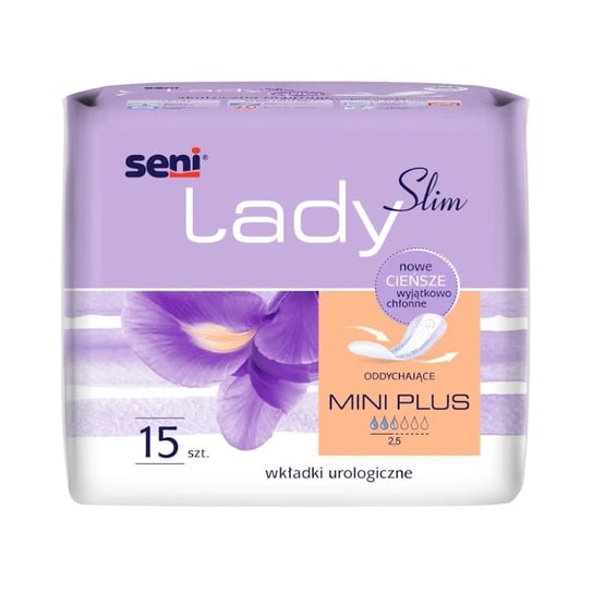 Урологические прокладки женские, 15 шт. Seni Lady Slim, Mini Plus прокладки урологические seni lady plus 15 шт