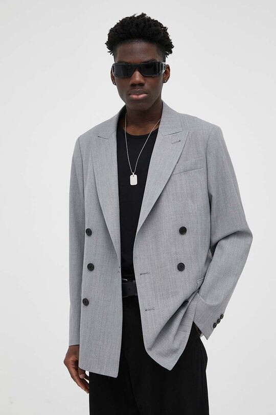 

Шерстяная куртка AllSaints, серый