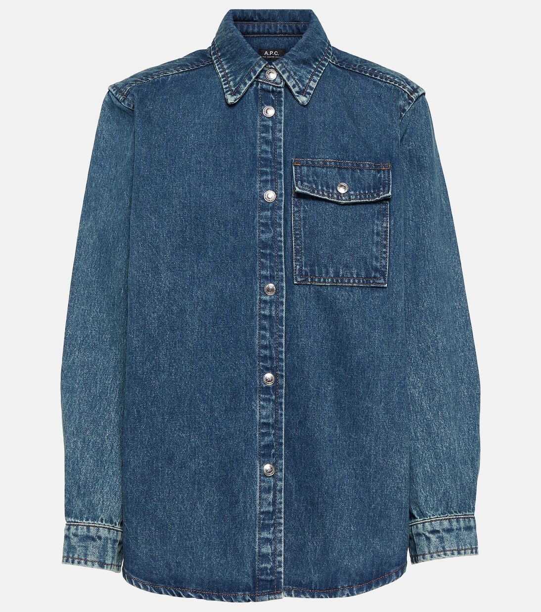 

Джинсовая рубашка etania A.P.C., синий