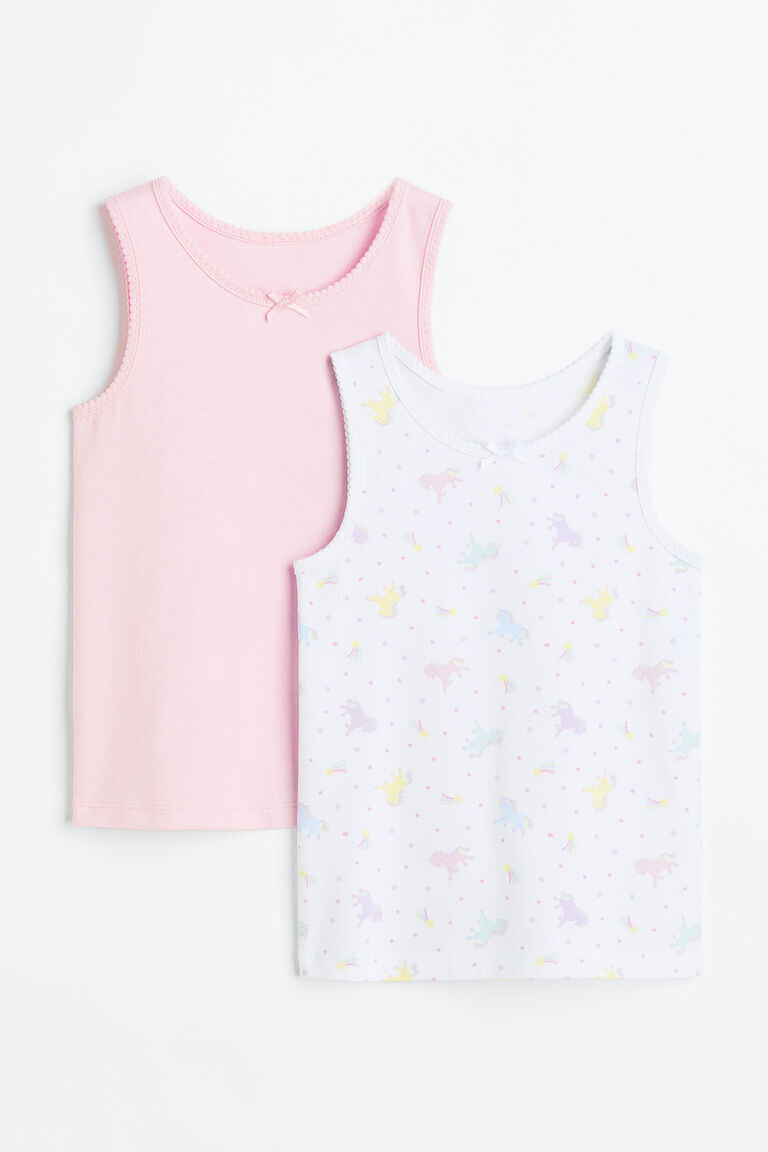 

2 пары топов-жилетов H&M, розовый