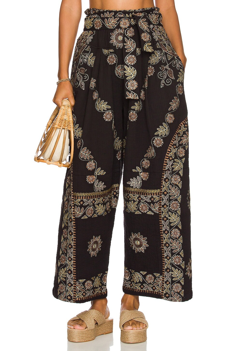 

Брюки Free People Samara, цвет Black Combo